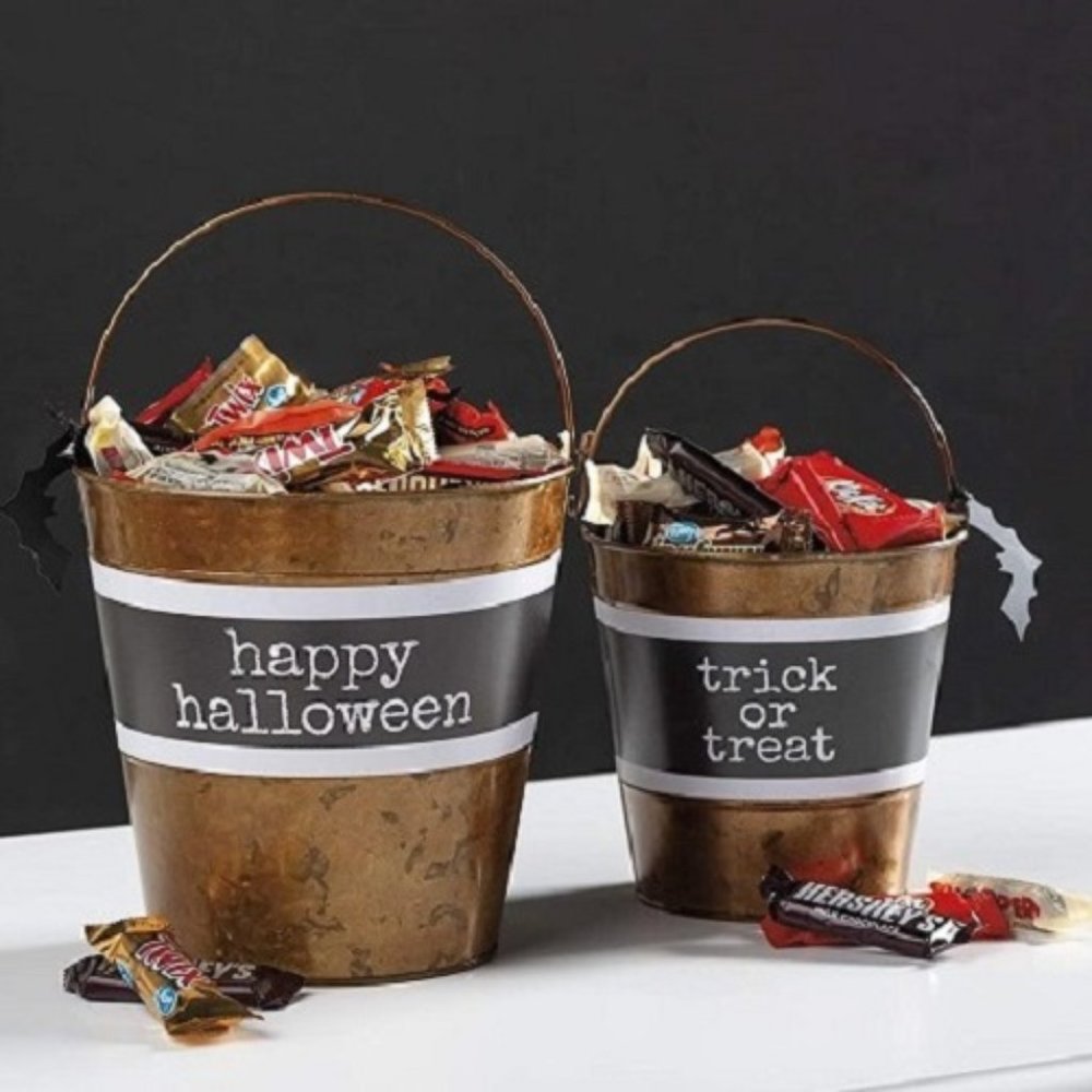 Primitives by Kathy Halloween Tin Bucket Set